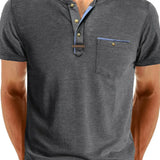 Chavor - Tricou elegant cu decolteu rotund și buzunar