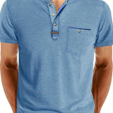 Chavor - Tricou elegant cu decolteu rotund și buzunar