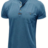 Chavor - Tricou elegant cu decolteu rotund și buzunar