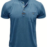 Chavor - Tricou elegant cu decolteu rotund și buzunar