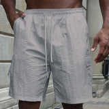 Cvetan - Pantaloni scurți respirabili cu talie elastică