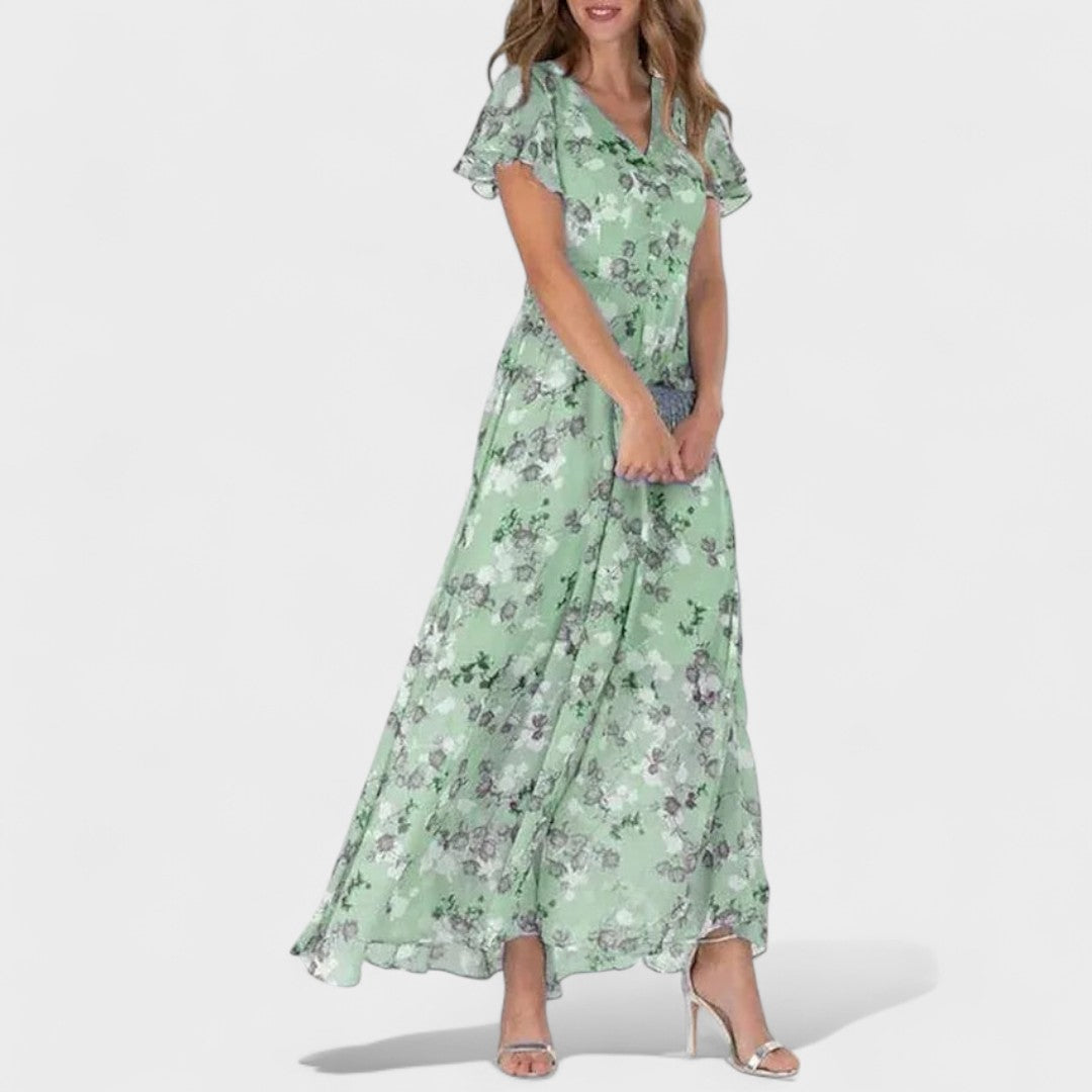 Mila - Rochie lungă de lux cu croi elegant