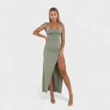 Constanța - Rochie lungă cu spatele descoperite