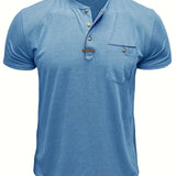 Chavor - Tricou elegant cu decolteu rotund și buzunar