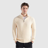 Călin – Pulover Tricotat Rafinat cu Fermoar