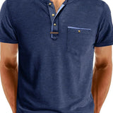 Chavor - Tricou elegant cu decolteu rotund și buzunar