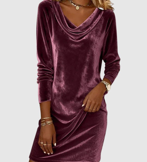 Mila – Rochie Elegantă din Catifea Premium