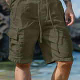 Cvetan - Pantaloni scurți respirabili cu talie elastică