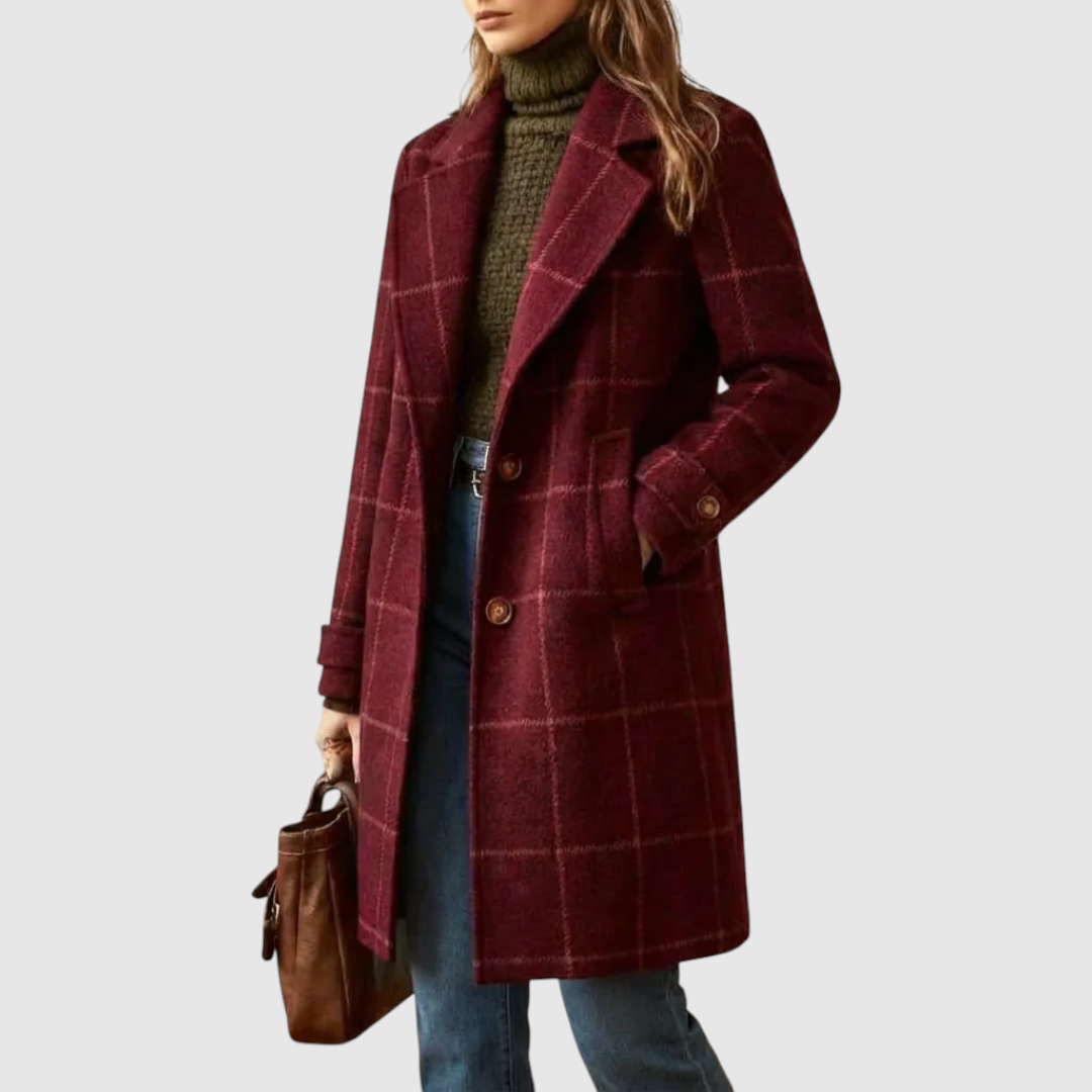 Ana – Palton Clasic cu Carouri