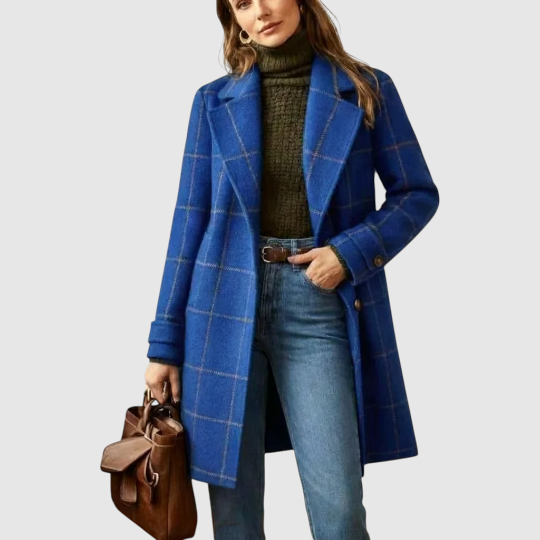 Ana – Palton Clasic cu Carouri