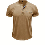 Chavor - Tricou elegant cu decolteu rotund și buzunar