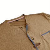 Chavor - Tricou elegant cu decolteu rotund și buzunar