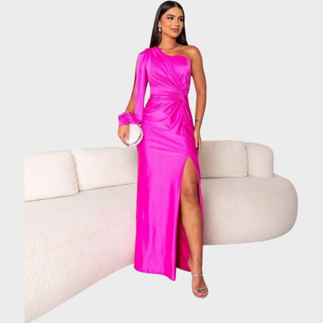 Marika – Rochie elegantă lungă cu o umăr