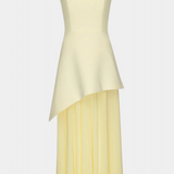 Rochie Maxi Raina din Șifon fără Mâneci cu Fanta Pe Laterale