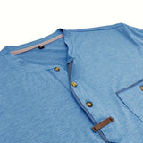 Chavor - Tricou elegant cu decolteu rotund și buzunar