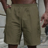 Cvetan - Pantaloni scurți respirabili cu talie elastică