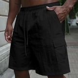 Cvetan - Pantaloni scurți respirabili cu talie elastică