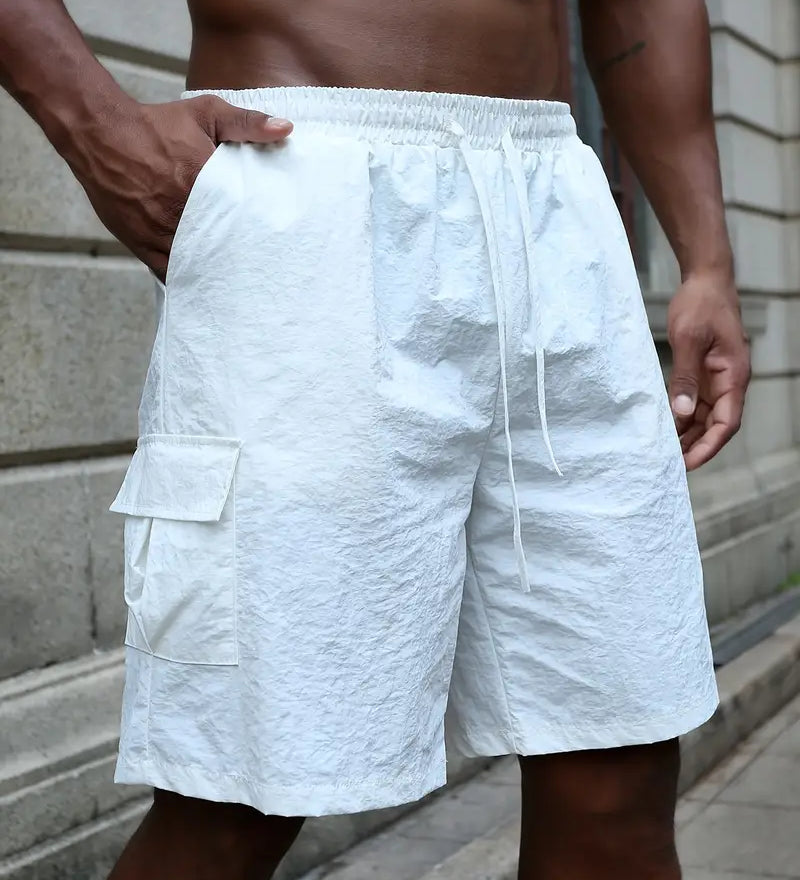 Cvetan - Pantaloni scurți respirabili cu talie elastică