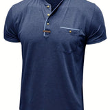 Chavor - Tricou elegant cu decolteu rotund și buzunar