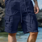 Cvetan - Pantaloni scurți respirabili cu talie elastică