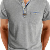 Chavor - Tricou elegant cu decolteu rotund și buzunar