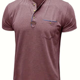 Chavor - Tricou elegant cu decolteu rotund și buzunar