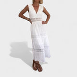 Elena - Rochie Elegantă cu Dantelă și Decolteu în V