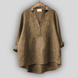 Bluză Albă de Vară cu Decolteu în V