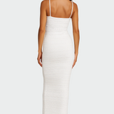 Rochie Albă Simplitate Aeriană