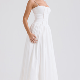 Rochie maxi cu bretele subțiri și imprimeu colorat