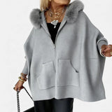 Kalina – Geacă din Lână cu Blană Sintetică