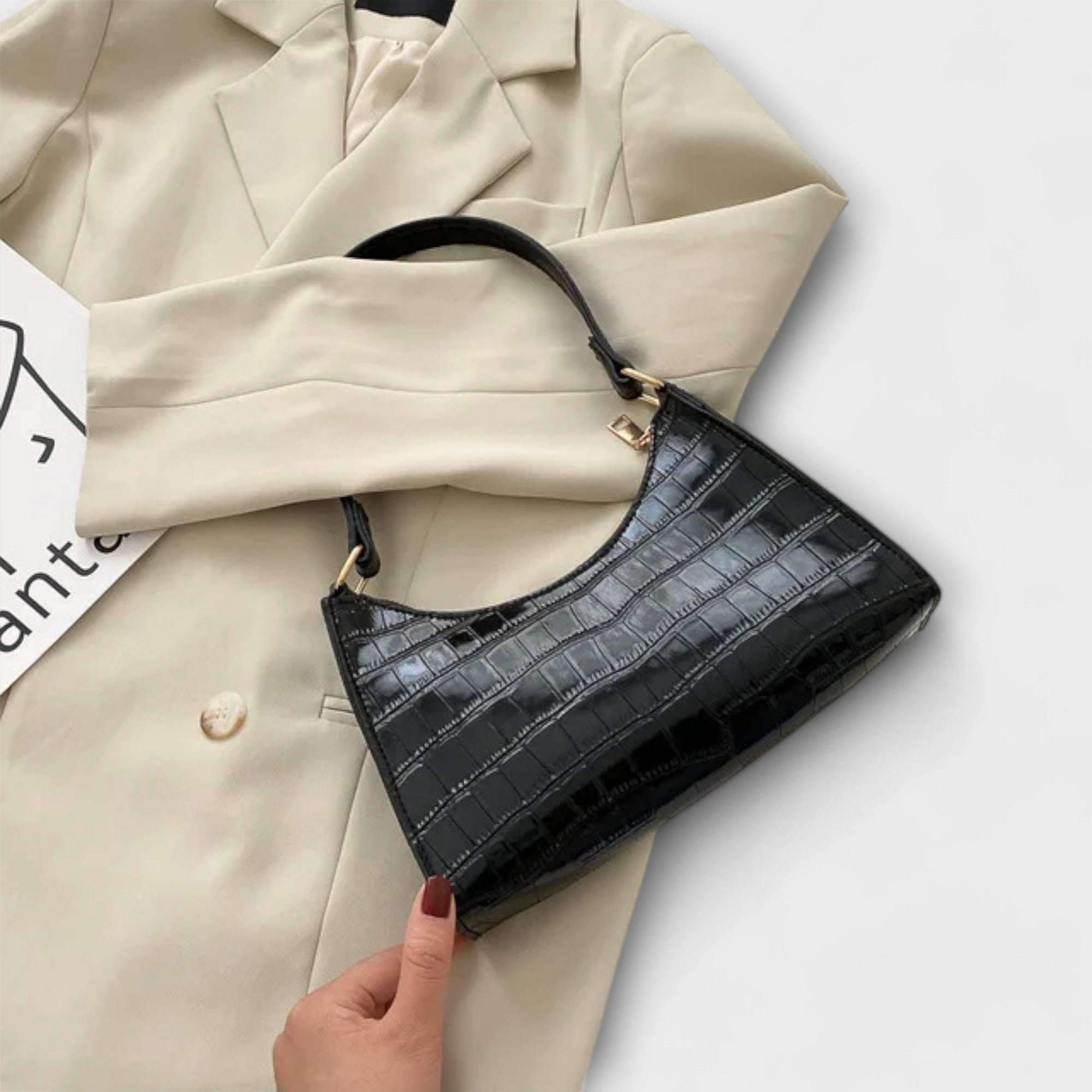 Bernarda - Geantă din Piele Strălucitoare