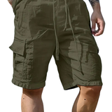 Cvetan - Pantaloni scurți respirabili cu talie elastică