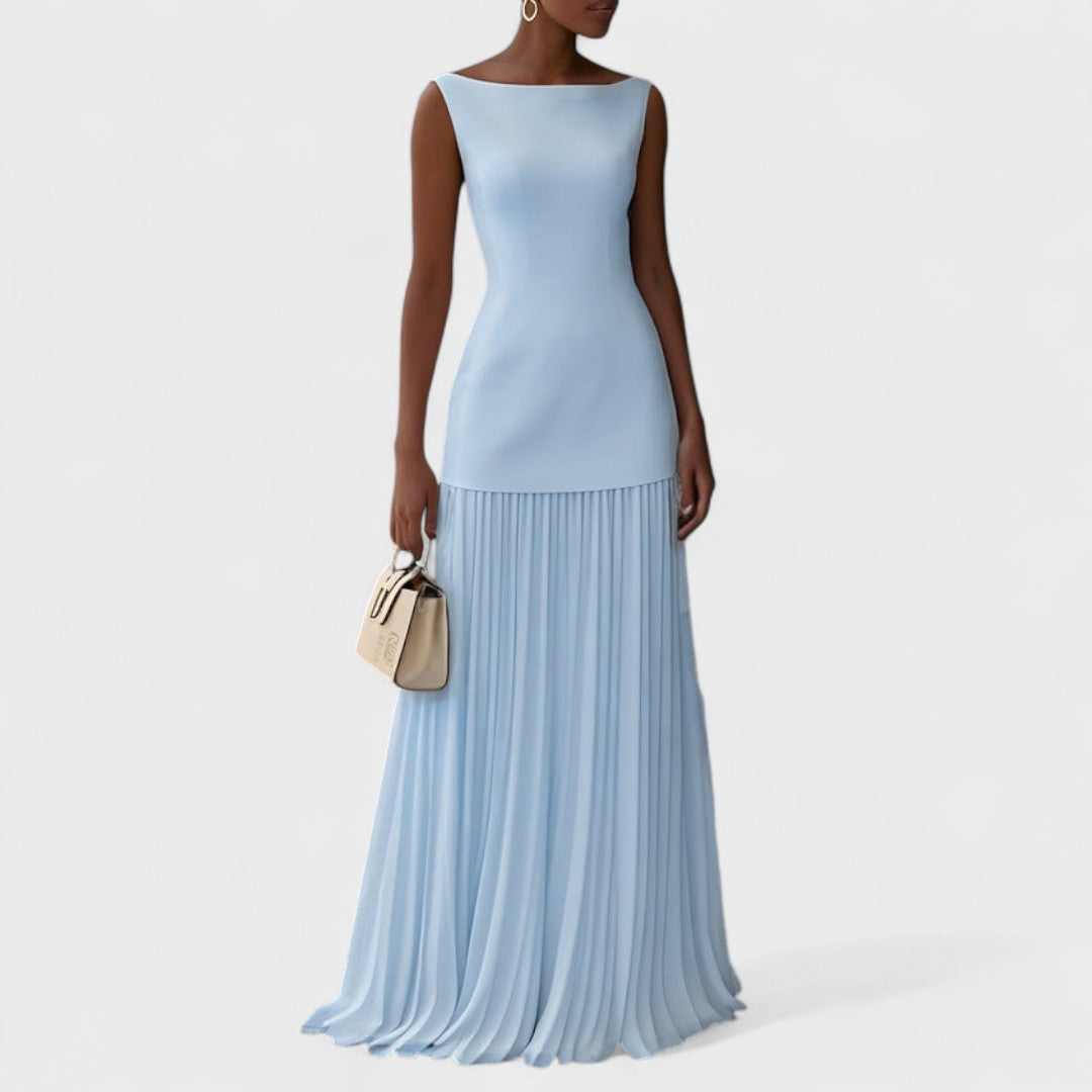 Elena - Rochie lungă de lux fără mâneci