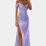 Renata Haljina Sirena fără bretele cu paiete