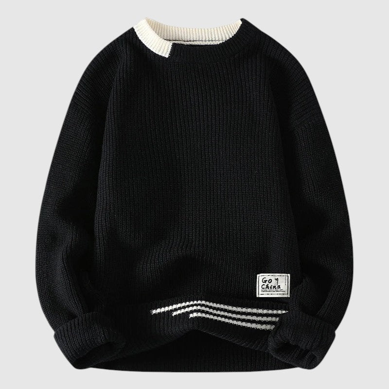 Evan – Pulover Tricotat cu Textură