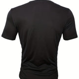 Anastas - Tricou stilat cu decolteu rotund și imprimeu grafic