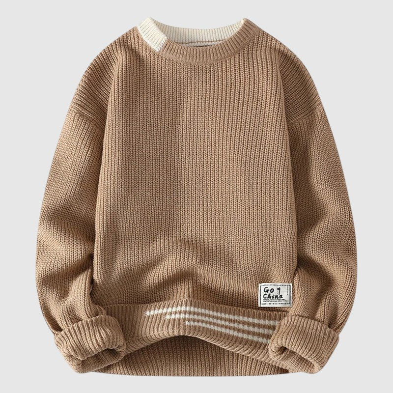 Evan – Pulover Tricotat cu Textură