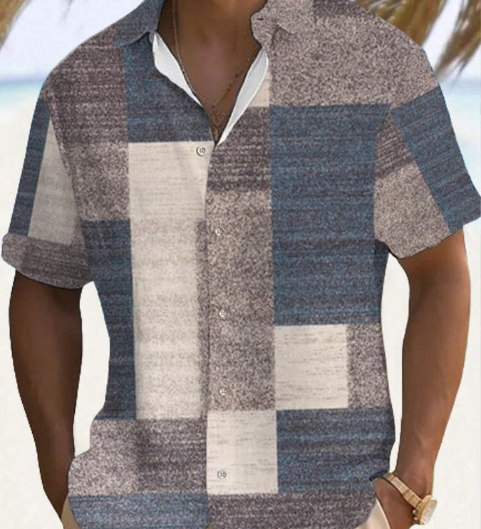 Kalin - Cămașă elegantă cu mâneci scurte