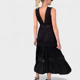 Elena - Rochie Elegantă cu Dantelă și Decolteu în V