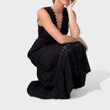 Elena - Rochie Elegantă cu Dantelă și Decolteu în V