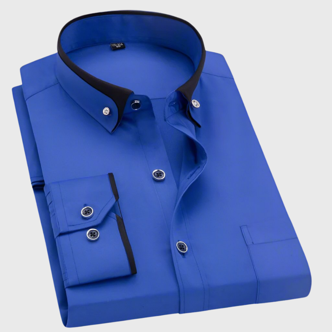 Petru - Cămașă clasică pentru bărbați cu mâneci lungi