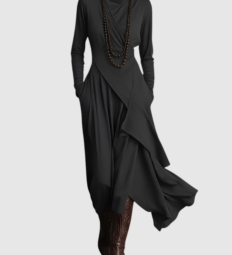 Veselă – Rochie maxi elegantă cu drapaje