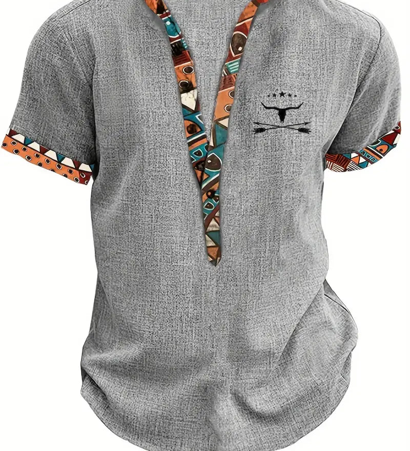 Jeko - Cămașă elegantă cu mâneci scurte