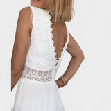 Elena - Rochie Elegantă cu Dantelă și Decolteu în V