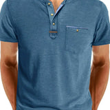 Chavor - Tricou elegant cu decolteu rotund și buzunar