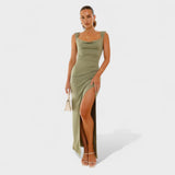 Constanța - Rochie lungă cu spatele descoperite