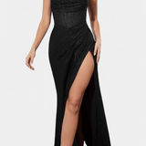 Rochie Ines cu Corset și Bretele Subțiri