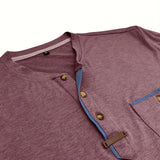 Chavor - Tricou elegant cu decolteu rotund și buzunar