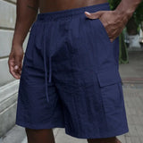 Cvetan - Pantaloni scurți respirabili cu talie elastică